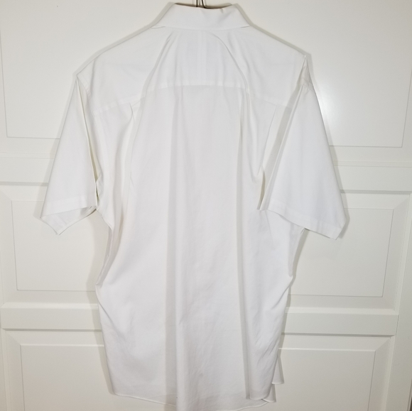 Nordstrom Smartcare White Short Sleeve Shirt 16 - Picture 12 of 16